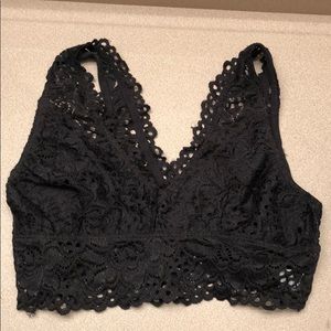 Lace Black Padless Bra